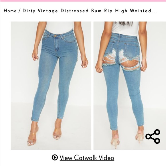 distressed bum jeans